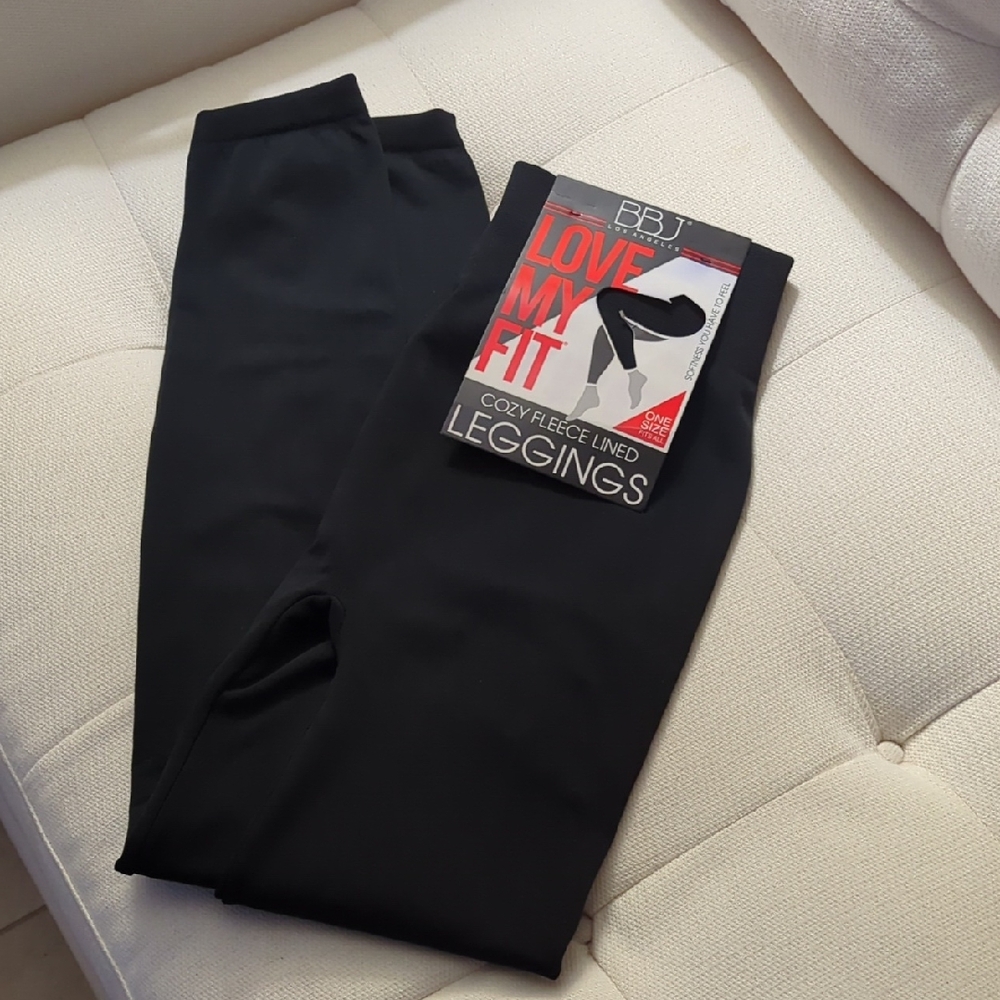 BBJ Los Angeles Black Fleece Lined Leggings